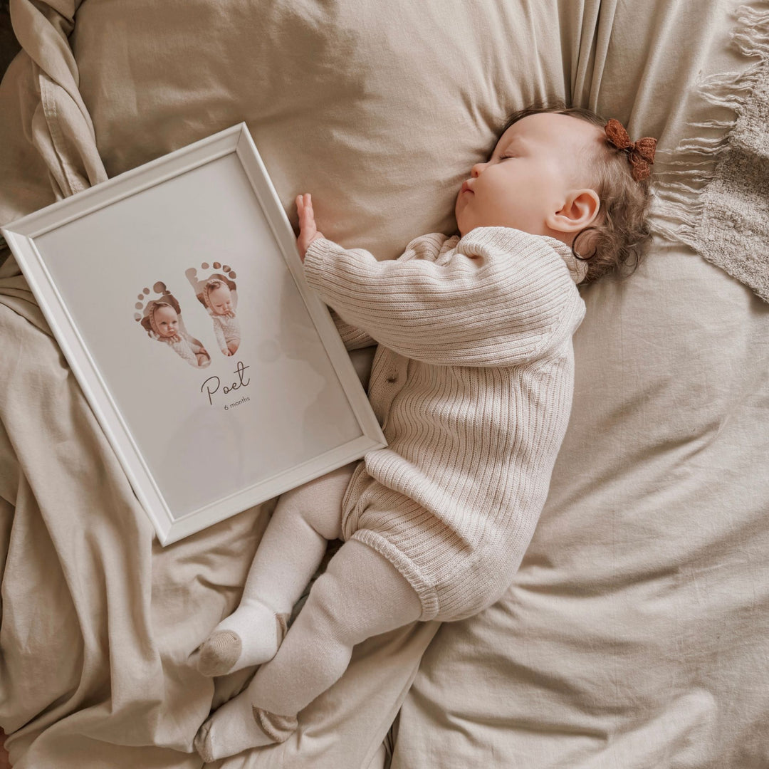 Baby Footprint Art in Photo Art