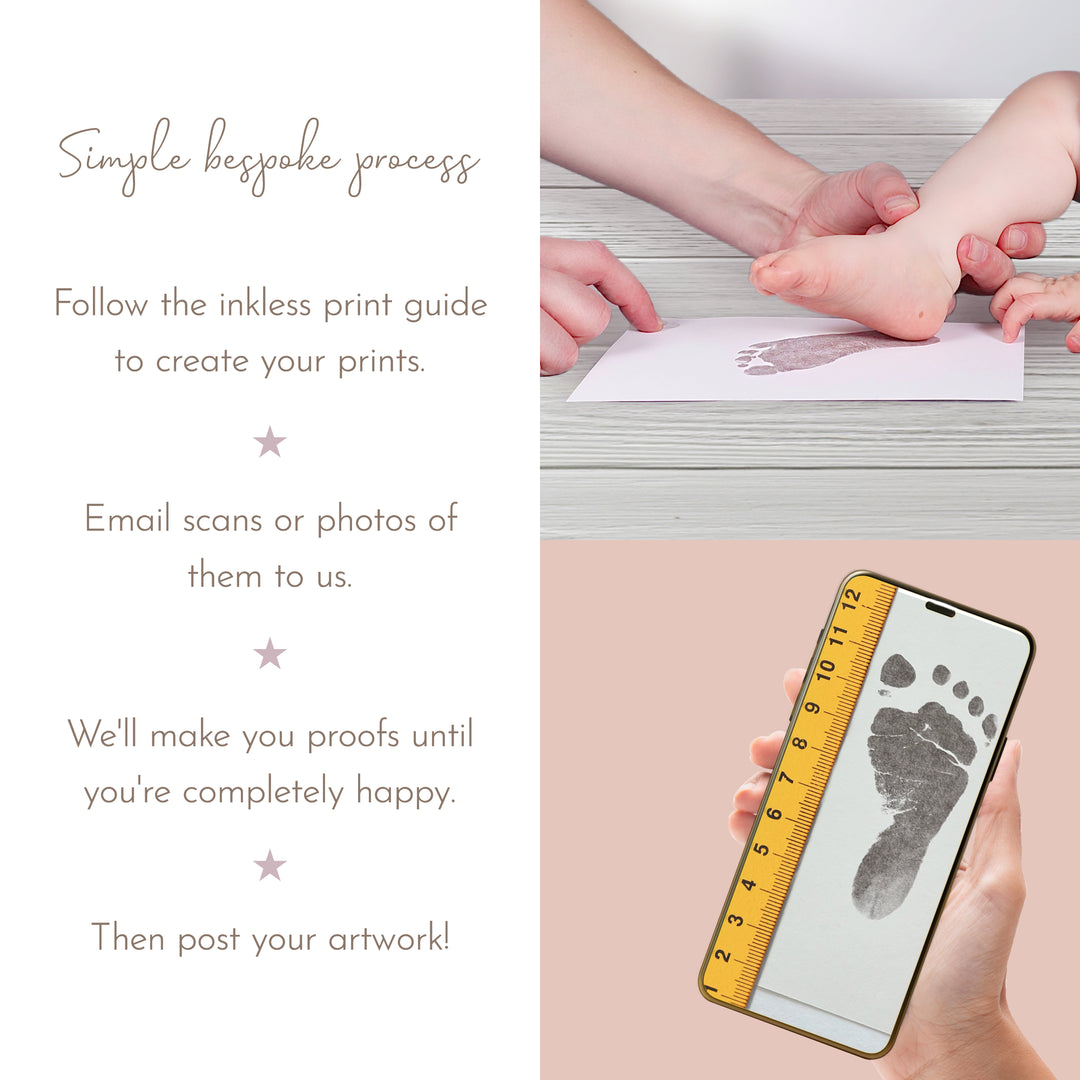 Family Handprint Art: Our Wave of Love