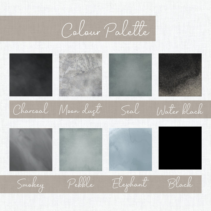 Family Handprint Art - Monochrome