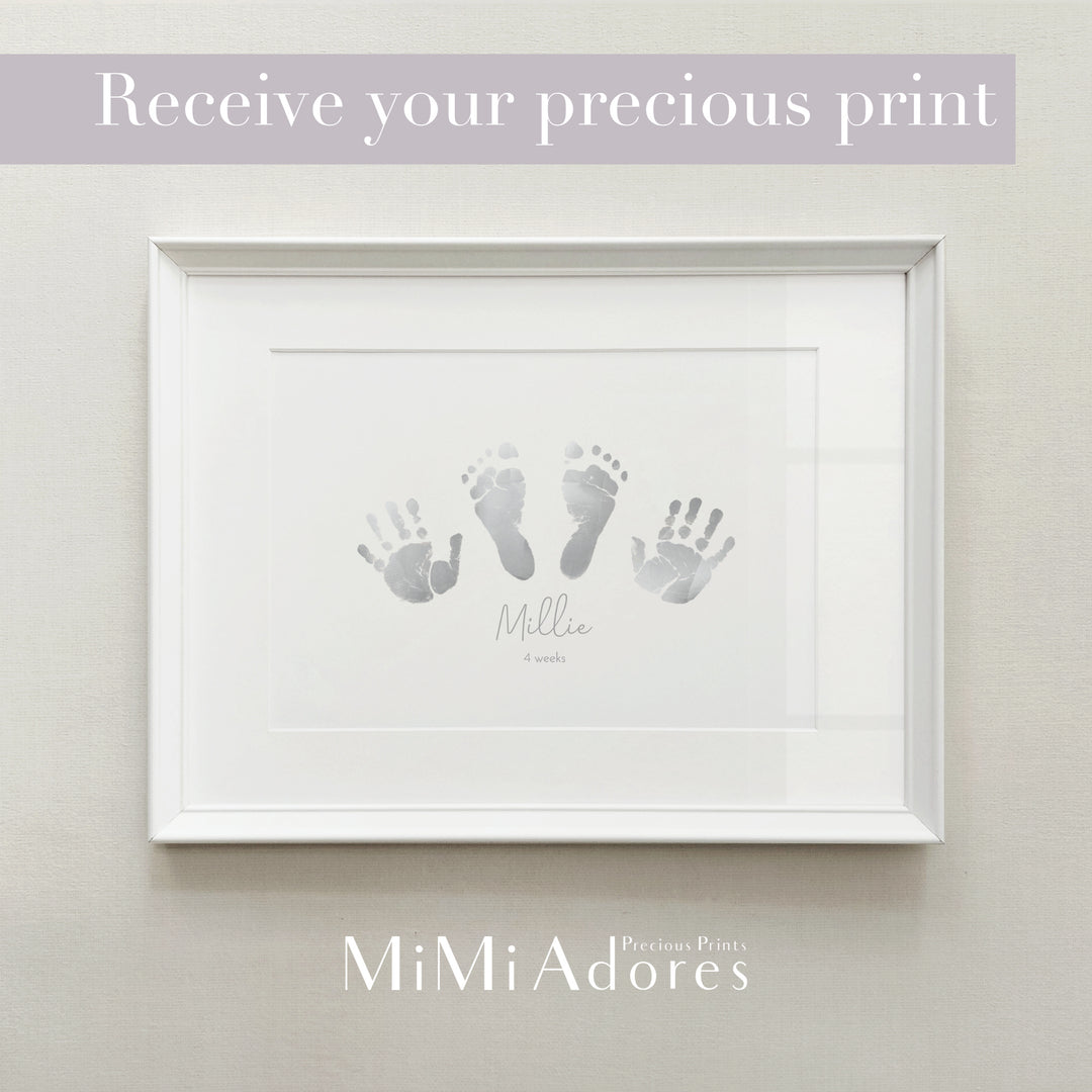 Hand and Footprint Art in Real Foil