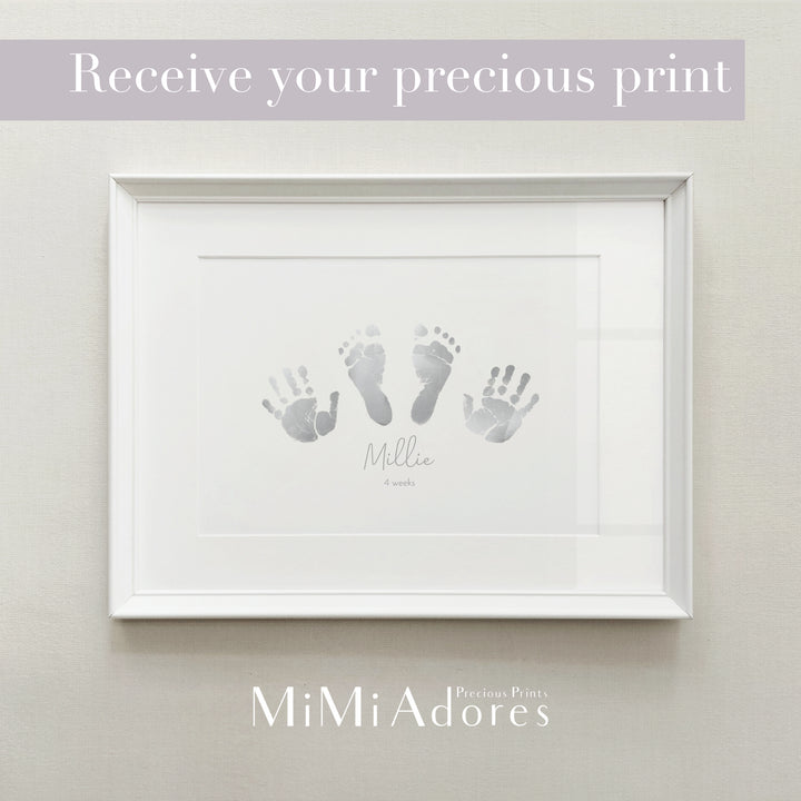 Hand and Footprint Art in Real Foil