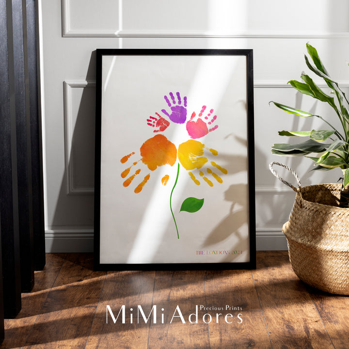 Handprint Flowers Art