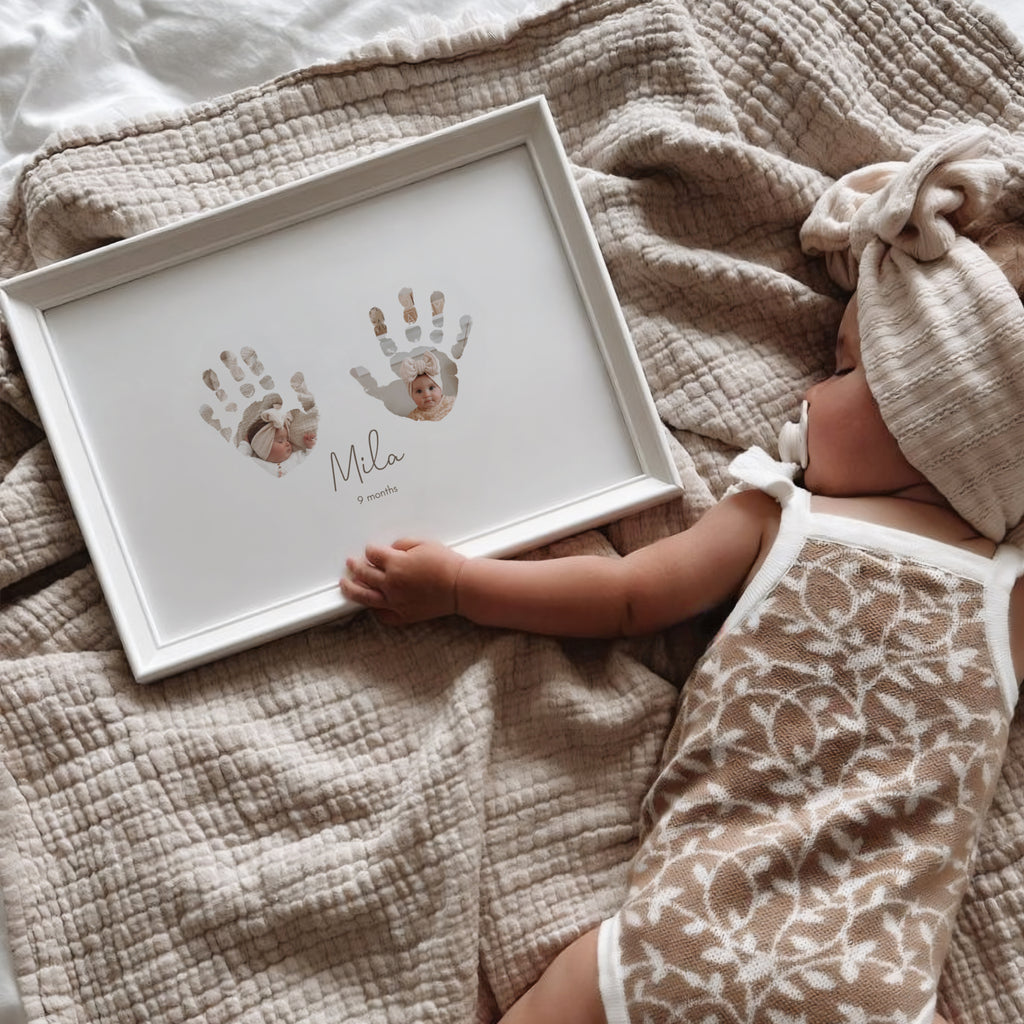 Foil Handprint Art With Inkless Kit Siblings Handprint Keepsake